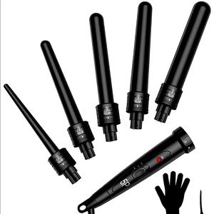 5 in 1 Curling Iron, with Heat Protective Glove.